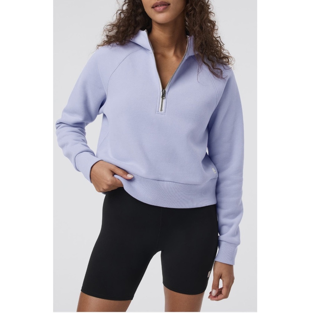 Vuori Restore half zip hoodie 
Lavender Women's XS NWT